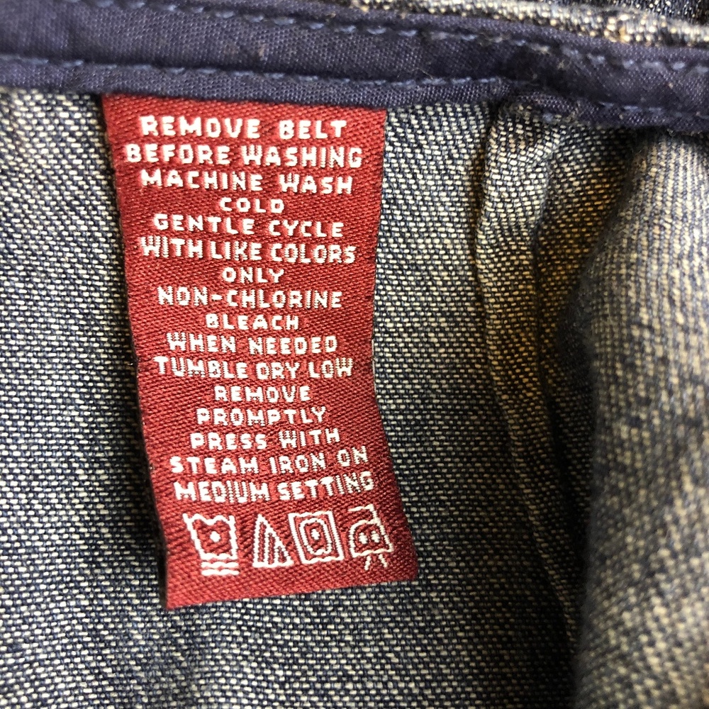 Jones Wear Jeans Denim Panel Skirt Size 4 - Picture 7 of 7